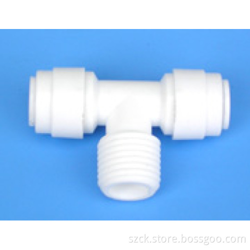 male tee adapter quick connector fitting